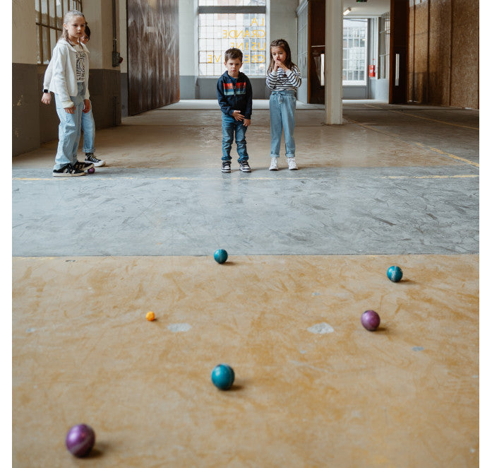 Boules Obut Enfant Indoor Outdoor violet pailleté